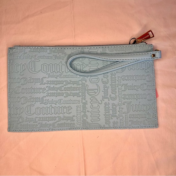 NWT 🥀 Juicy Couture Baby Blue Clutch Wallet - Picture 3 of 4